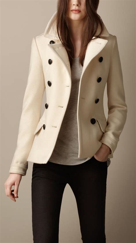 burberry wool pea coat